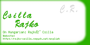 csilla rajko business card